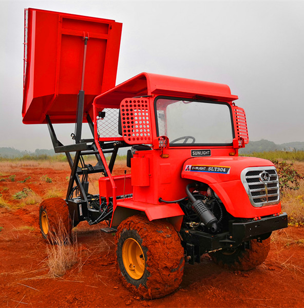 4WDを採鉱する農業の構造のための連結されたシャーシの小型場所のダンプ30HP 1
