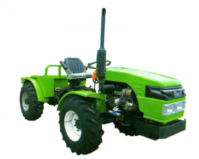 PTOが付いている連結されたEQUALWHEELのトラクターの小型農場トラクターは肥料が付いている小さい回転半径実用的なトラクターをタンクに入れます 0